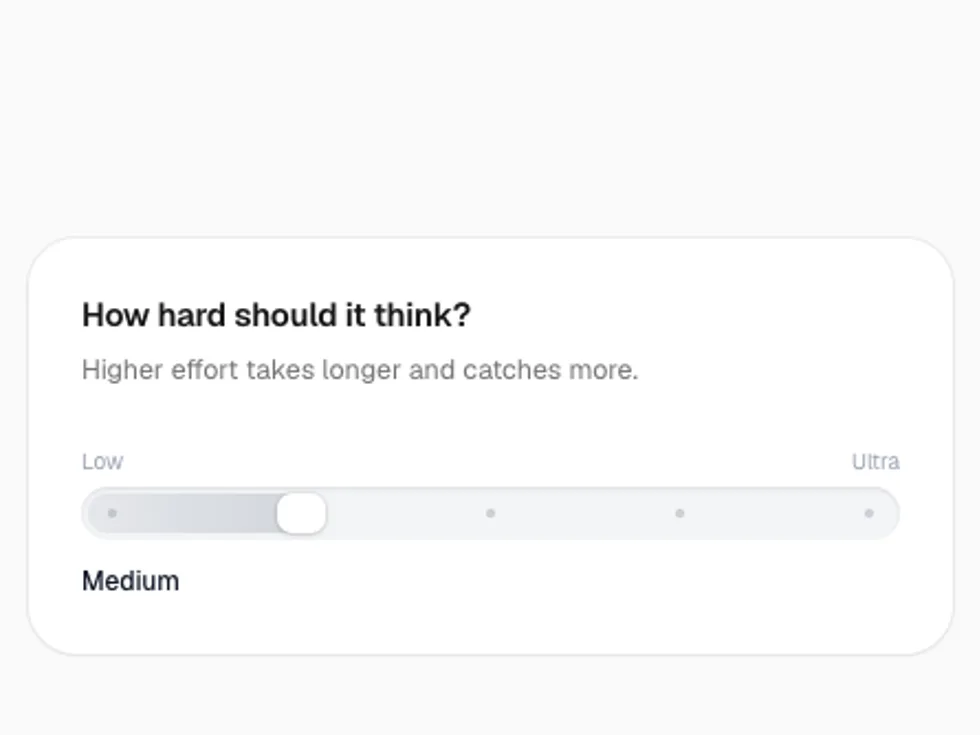 Effort Slider preview