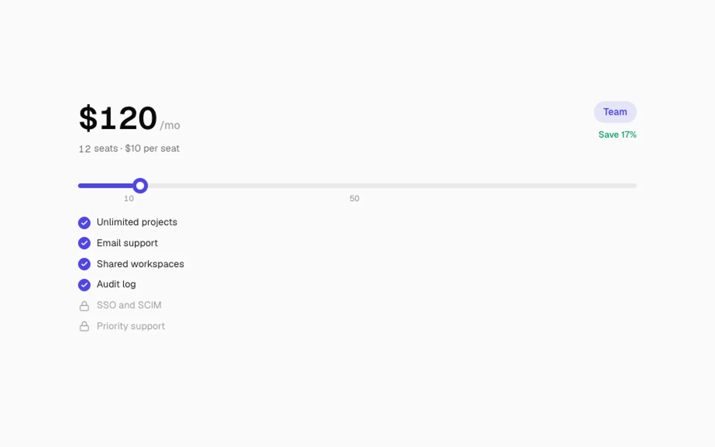 Pricing Slider preview