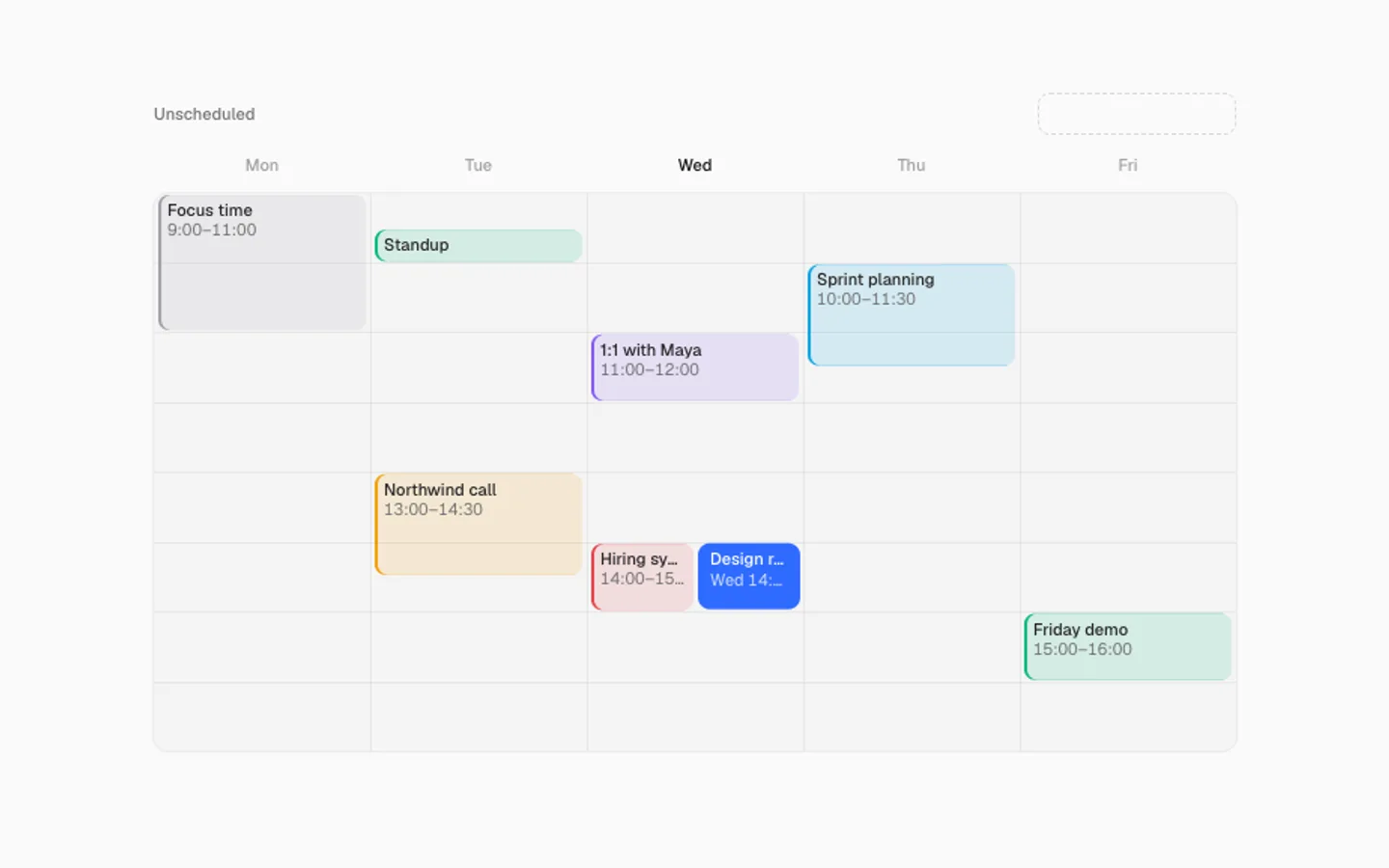 Calendar Drop preview