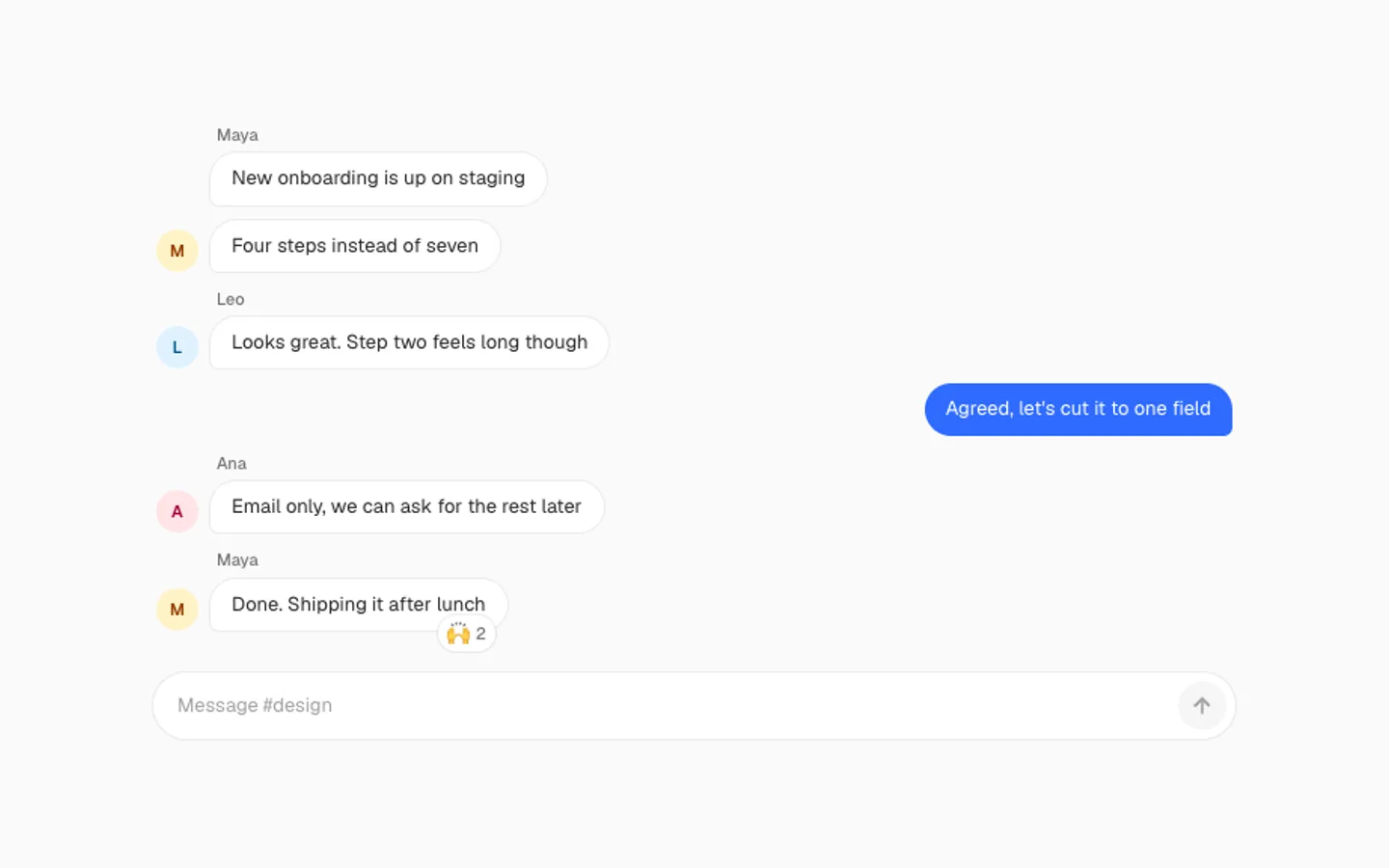 Chat Thread preview