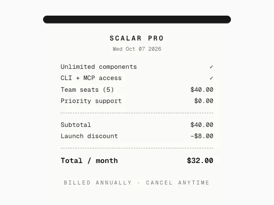 Receipt preview